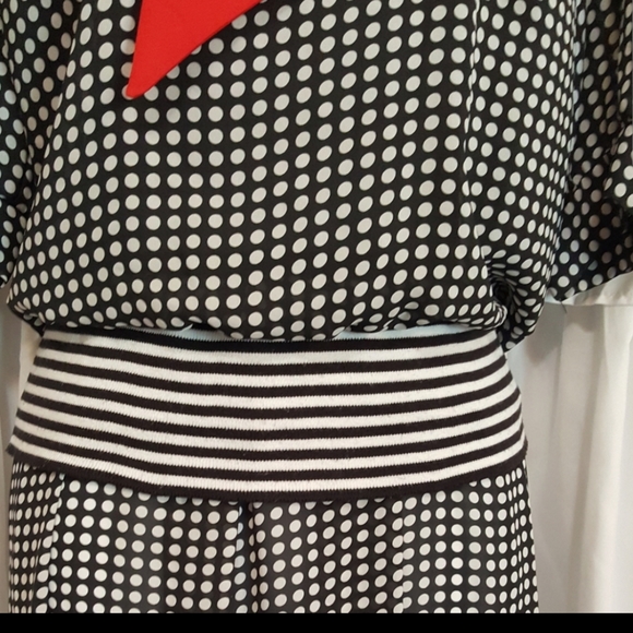 Vintage Periwinkle Polka Dot Dress - Picture 3 of 11